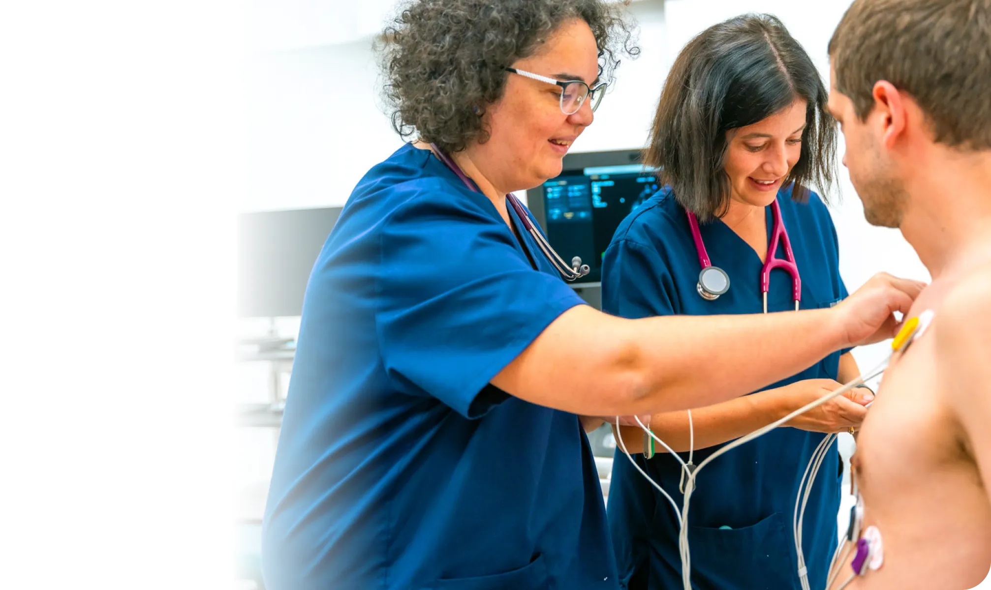 Cardiovascular technology professional smiling while on the job